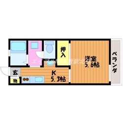 ドミール西口　A棟の物件間取画像